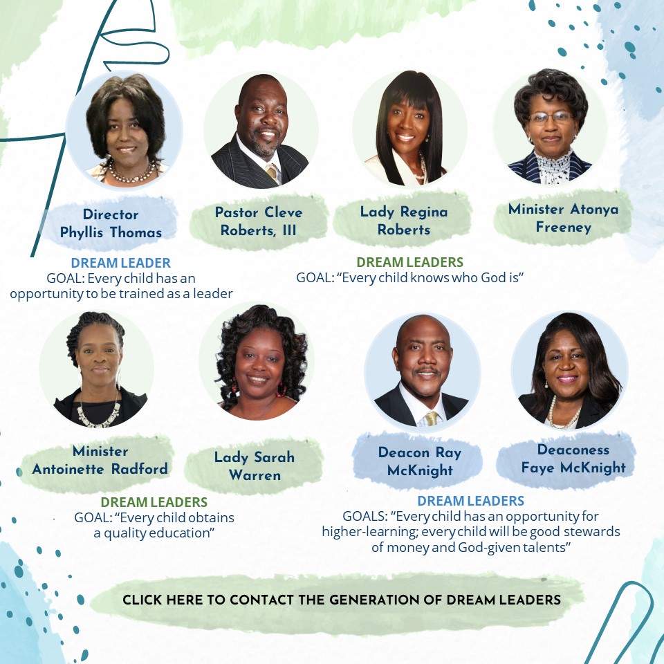 Contact Generation of Dreamers Team - Church of God by Faith Ministries